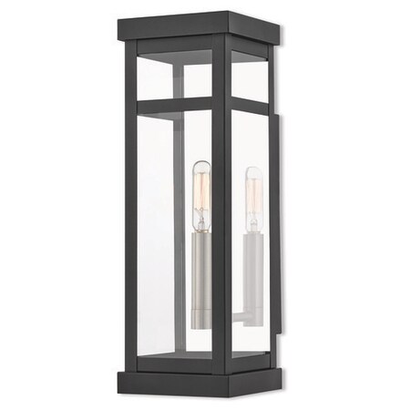 Livex Lighting Hopewell 1 Light Black Outdoor Wall Lantern 20703-04